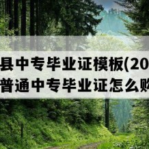 威信县中专毕业证模板(2006年云南普通中专毕业证怎么购买）