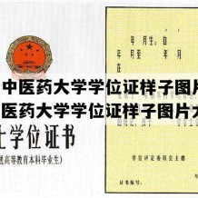 上海中医药大学学位证样子图片(上海中医药大学学位证样子图片大全)