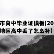 邵东市高中毕业证模板(2009年湖南地区高中丢了怎么补）