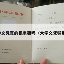 大学文凭真的很重要吗（大学文凭够用吗）