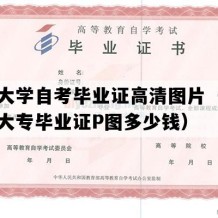 同济大学自考毕业证高清图片（上海自考大专毕业证P图多少钱）