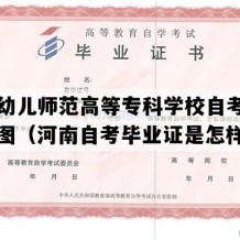 安阳幼儿师范高等专科学校自考毕业证样图（河南自考毕业证是怎样的）