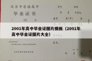 2001年高中毕业证图片模板（2001年高中毕业证图片大全）