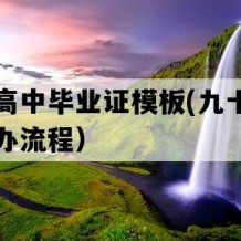 靖安县高中毕业证模板(九十年代老高中补办流程）