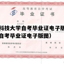 湖南科技大学自考毕业证电子版图（湖南自考毕业证电子版图）