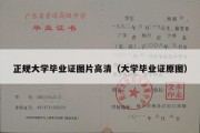 正规大学毕业证图片高清（大学毕业证原图）