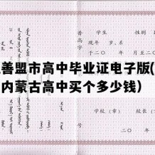 阿拉善盟市高中毕业证电子版(九十年代内蒙古高中买个多少钱）