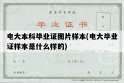 电大本科毕业证图片样本(电大毕业证样本是什么样的)