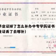 中专毕业证掉了怎么补办中专学历证书（中专的毕业证丢了去哪补）