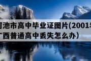 河池市高中毕业证图片(2001年广西普通高中丢失怎么办）