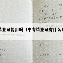 中专毕业证能用吗（中专毕业证有什么用处和用途）