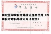 川北医学院自考毕业证样本图片（四川自考本科毕业证电子版图）