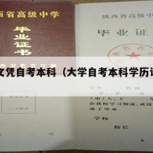 大学文凭自考本科（大学自考本科学历认可吗）