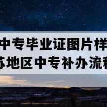 泰兴市中专毕业证图片样本(2010年江苏地区中专补办流程）