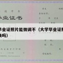 大学毕业证照片能微调不（大学毕业证照片太丑能换吗）