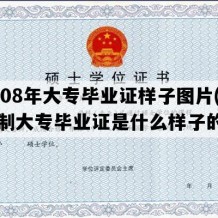 2008年大专毕业证样子图片(全日制大专毕业证是什么样子的)