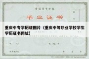 重庆中专学历证图片（重庆中等职业学校学生学历证书网址）