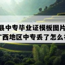 兴安县中专毕业证模板图片(1997年广西地区中专丢了怎么补）