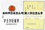 本科学位证怎么考(第二学位怎么考)