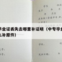 中专毕业证丢失去哪里补证明（中专毕业证丢失怎么补原件）