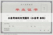 小自考本科文凭图片（小自考 本科）