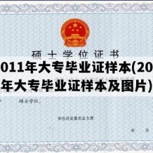 2011年大专毕业证样本(2011年大专毕业证样本及图片)