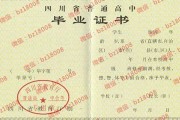 攀枝花市高中毕业证样图(2004年四川普通高中补办流程）