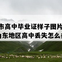 青州市高中毕业证样子图片(2005年山东地区高中丢失怎么办）