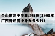 合山市高中毕业证样图(1999年广西普通高中补办多少钱）