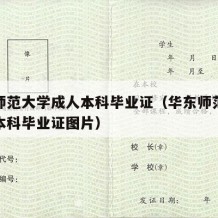 华东师范大学成人本科毕业证（华东师范大学成人本科毕业证图片）