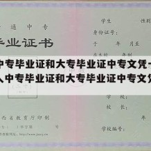 成人中专毕业证和大专毕业证中专文凭一样吗（成人中专毕业证和大专毕业证中专文凭一样吗）