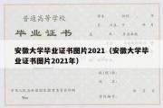 安徽大学毕业证书图片2021（安徽大学毕业证书图片2021年）