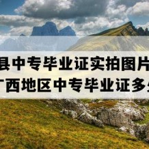 陆川县中专毕业证实拍图片(2008年广西地区中专毕业证多少钱）