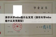 清华大学mba是什么文凭（清华大学mba是什么文凭类型）