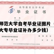 江西师范大学自考毕业证图片（江西自考大专毕业证补办多少钱）