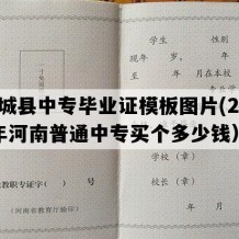 方城县中专毕业证模板图片(2003年河南普通中专买个多少钱）