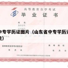 山东中专学历证图片（山东省中专学历认证查询系统）