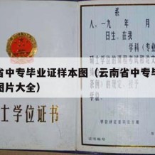 云南省中专毕业证样本图（云南省中专毕业证样本图片大全）