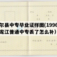 杜尔县中专毕业证样图(1996年黑龙江普通中专丢了怎么补）