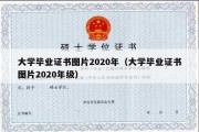 大学毕业证书图片2020年（大学毕业证书图片2020年级）