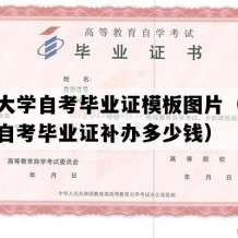 郑州大学自考毕业证模板图片（河南成人自考毕业证补办多少钱）