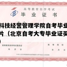 北京科技经营管理学院自考毕业证样本图片（北京自考大专毕业证买个多少钱）