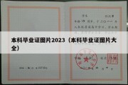 本科毕业证图片2023（本科毕业证图片大全）