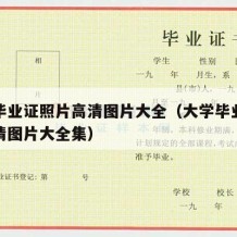 大学毕业证照片高清图片大全（大学毕业证照片高清图片大全集）