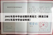 2001年高中毕业证图片黑龙江（黑龙江省2001年高中毕业证样本）