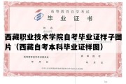 西藏职业技术学院自考毕业证样子图片（西藏自考本科毕业证样图）