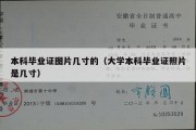 本科毕业证图片几寸的（大学本科毕业证照片是几寸）