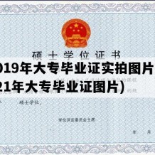 2019年大专毕业证实拍图片(2021年大专毕业证图片)