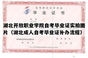 湖北开放职业学院自考毕业证实拍图片（湖北成人自考毕业证补办流程）