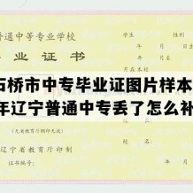 大石桥市中专毕业证图片样本(2019年辽宁普通中专丢了怎么补）